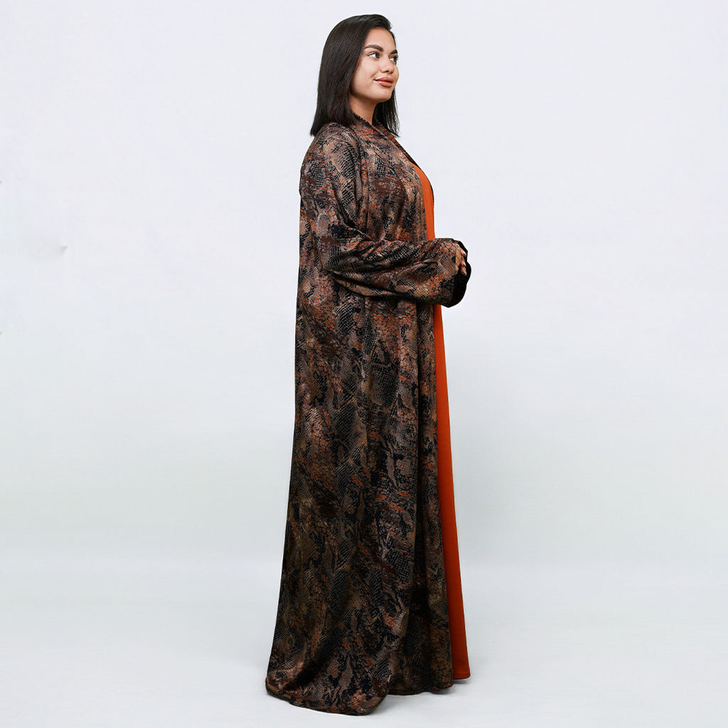 جيرسي ناعم بني و اورانج