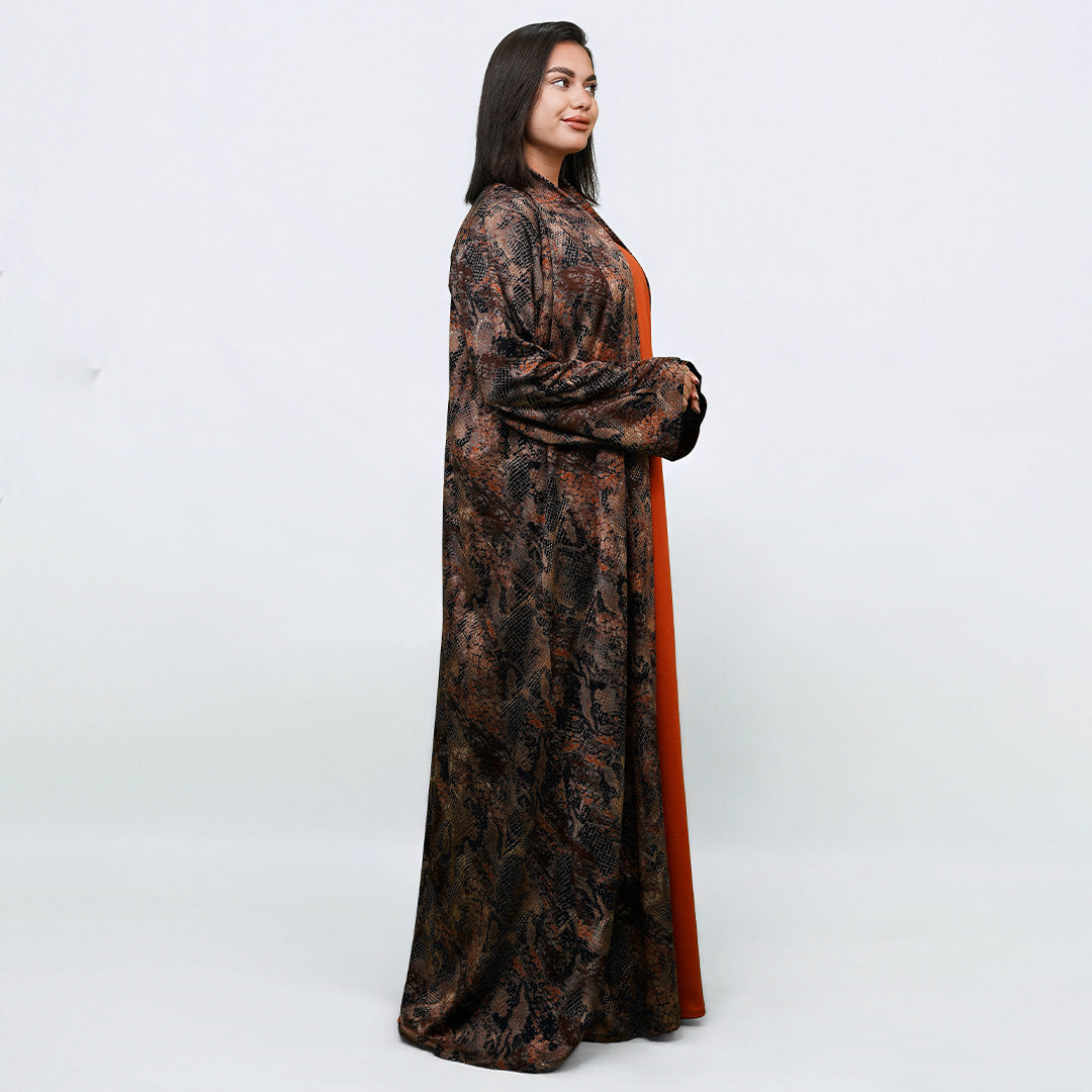 جيرسي ناعم بني و اورانج