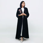 Navy velvet with Jellyfish embroidery