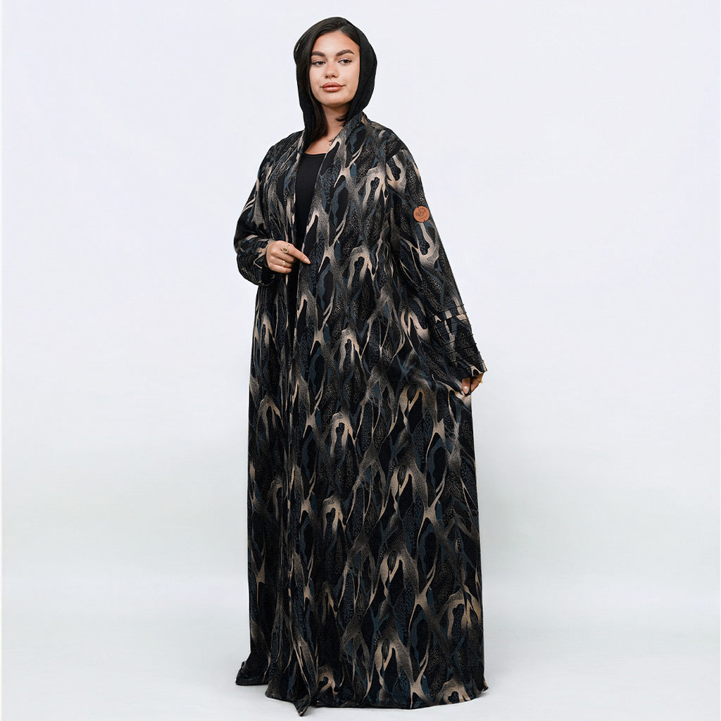 جيرسي ناعم اسود و زيتي