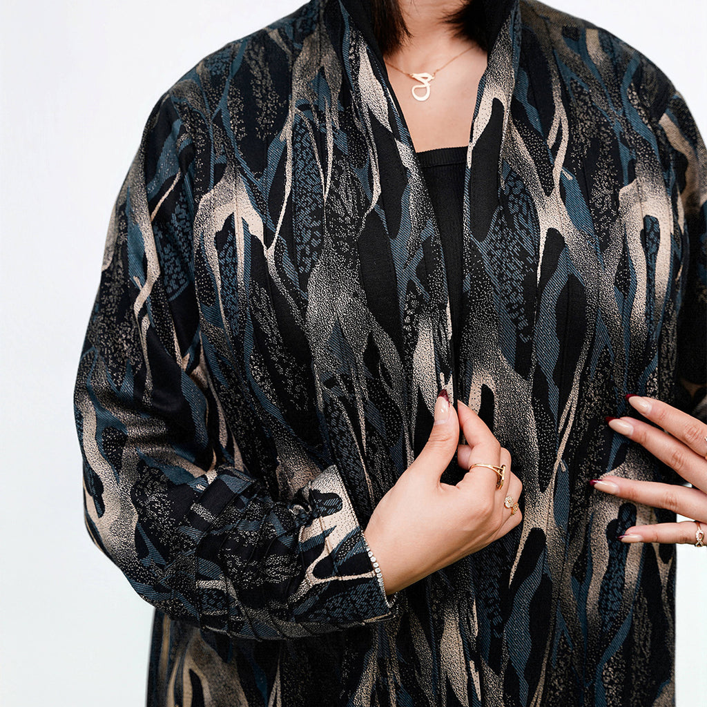 جيرسي ناعم اسود و زيتي