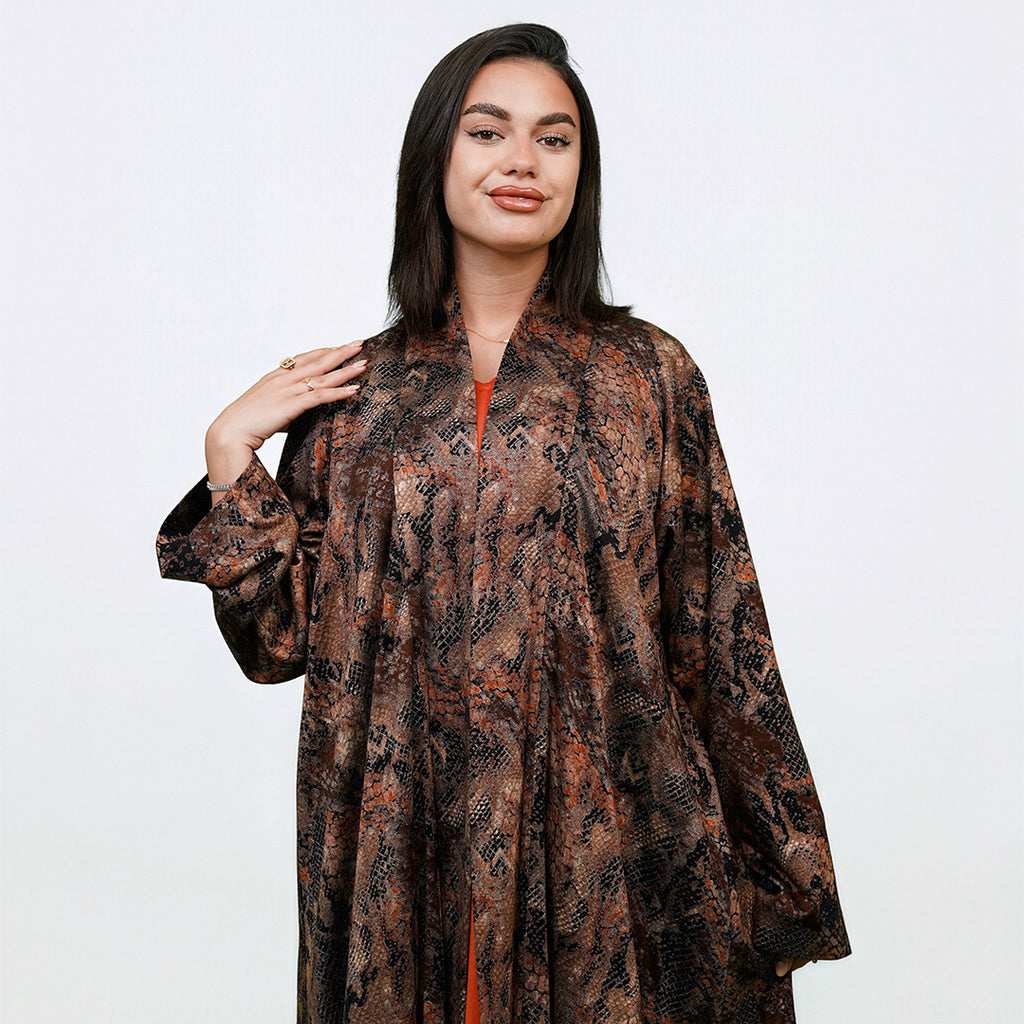 جيرسي ناعم بني و اورانج