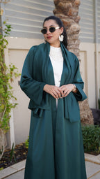 Embroidered palm abaya