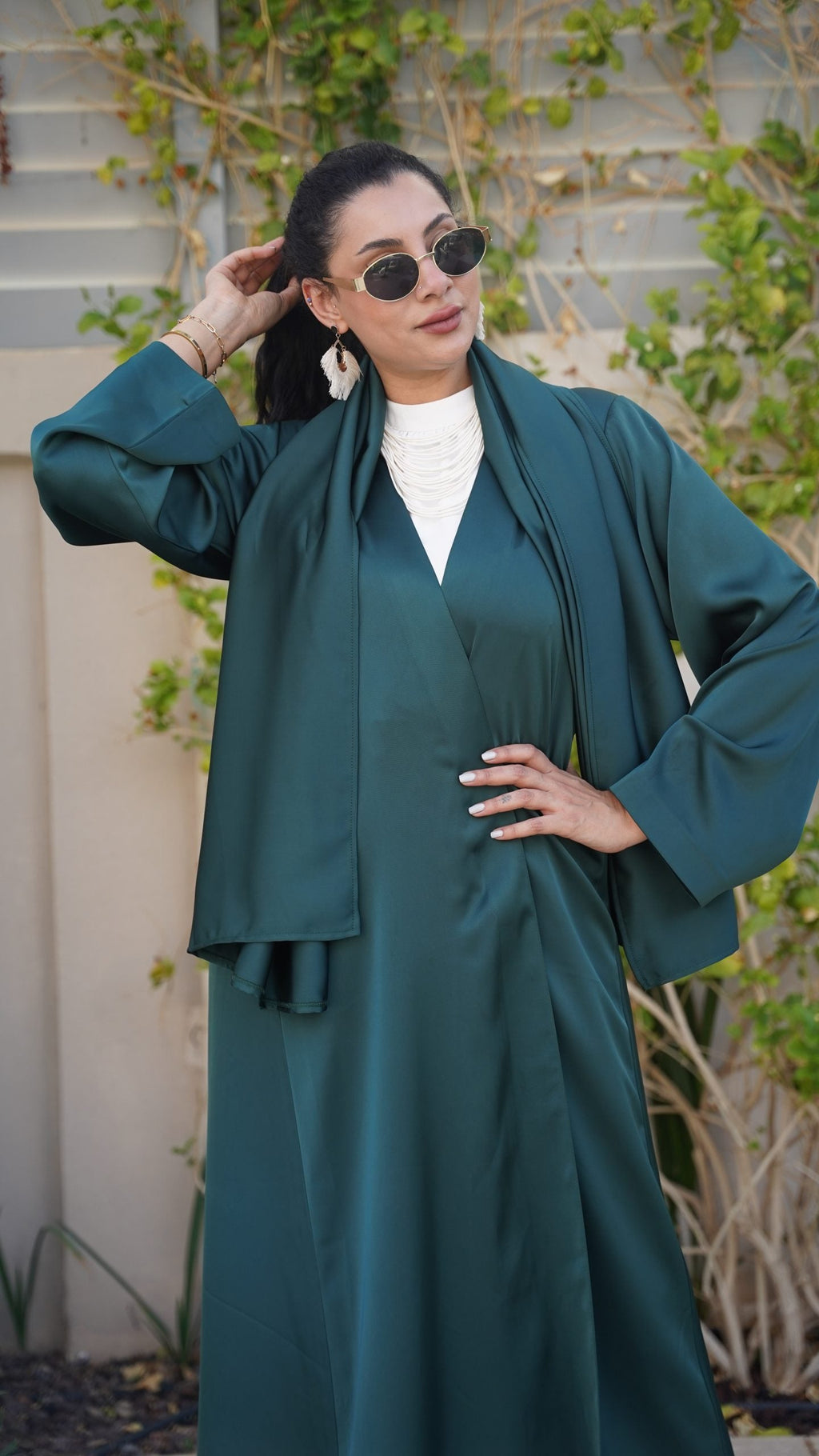 Abaya Embroidered Palm