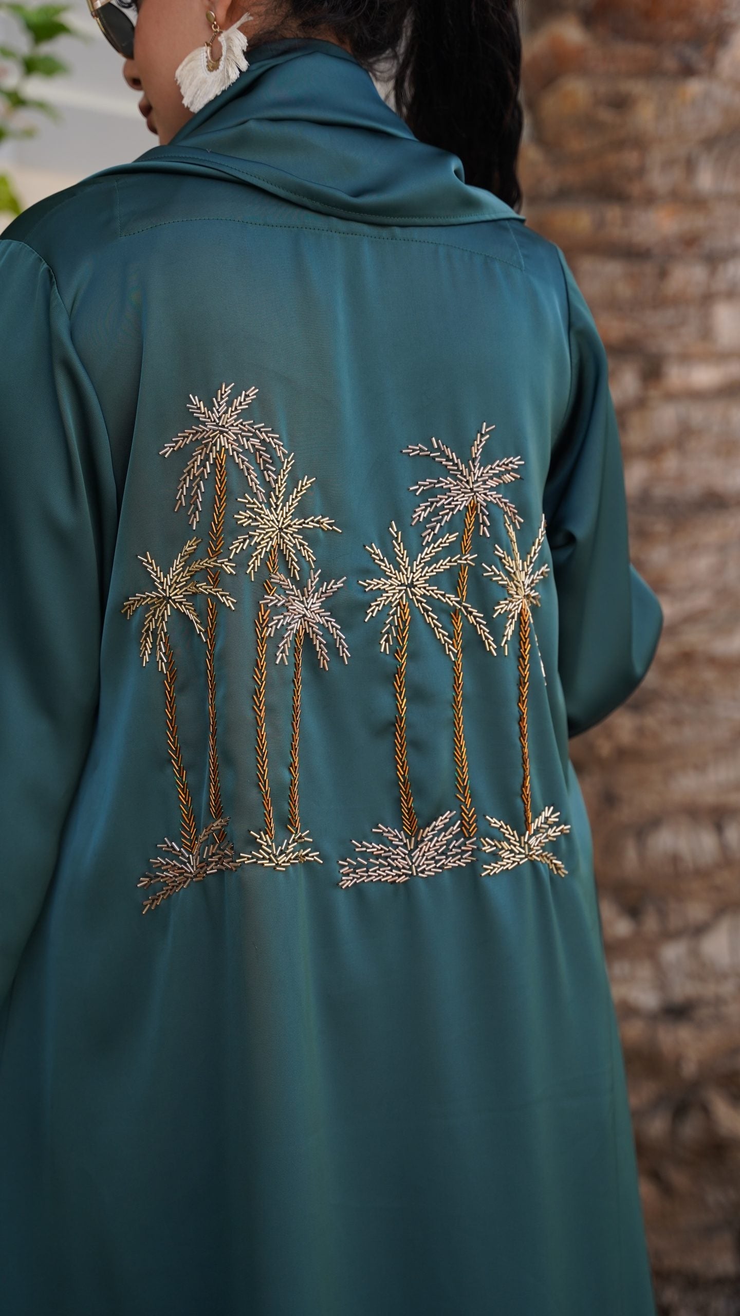 Abaya Embroidered Palm