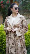 Abaya Paisley Beige