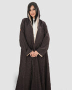 Brown Jacquard abaya