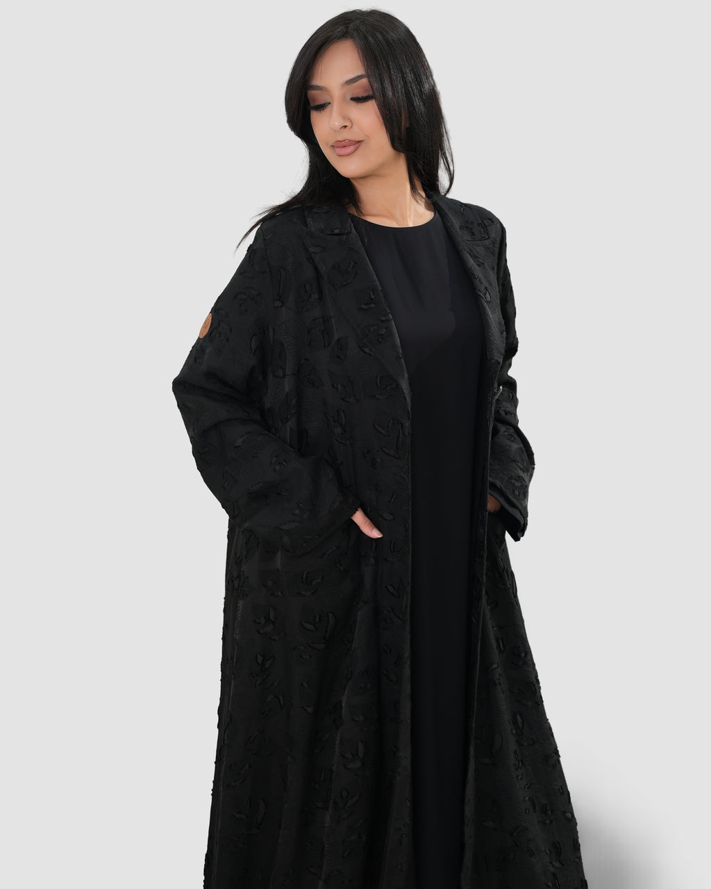 Black jacquard with  inner dress