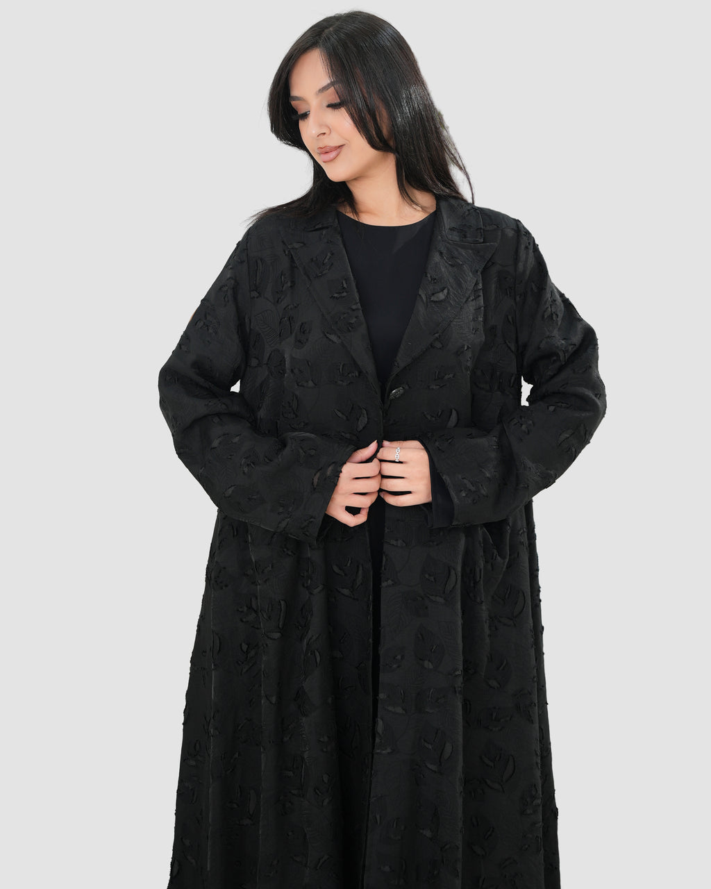 Black jacquard with  inner dress