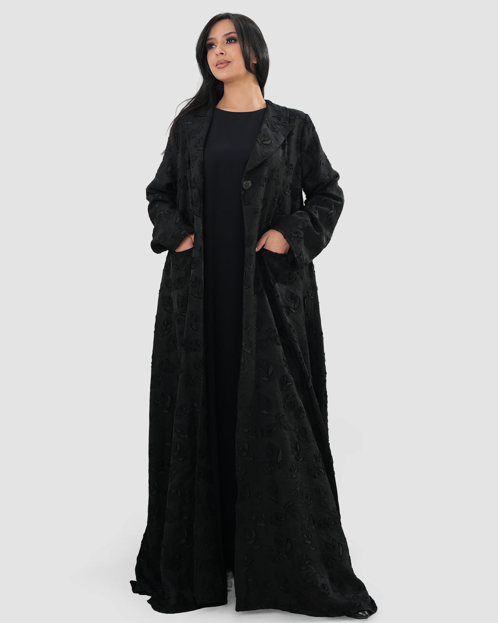 Black jacquard with  inner dress
