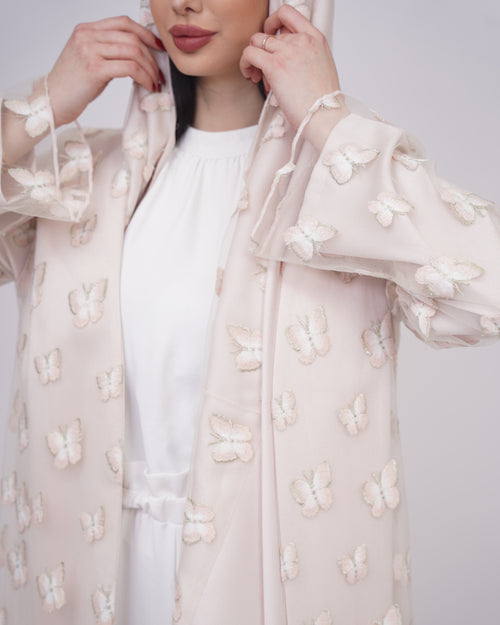 Japanese Crepe Butterfly Abaya