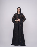 حرير ياباني بورق الشجر البرونزي 