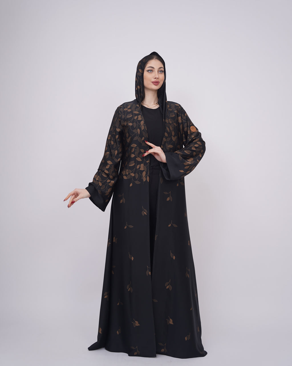 حرير ياباني بورق الشجر البرونزي