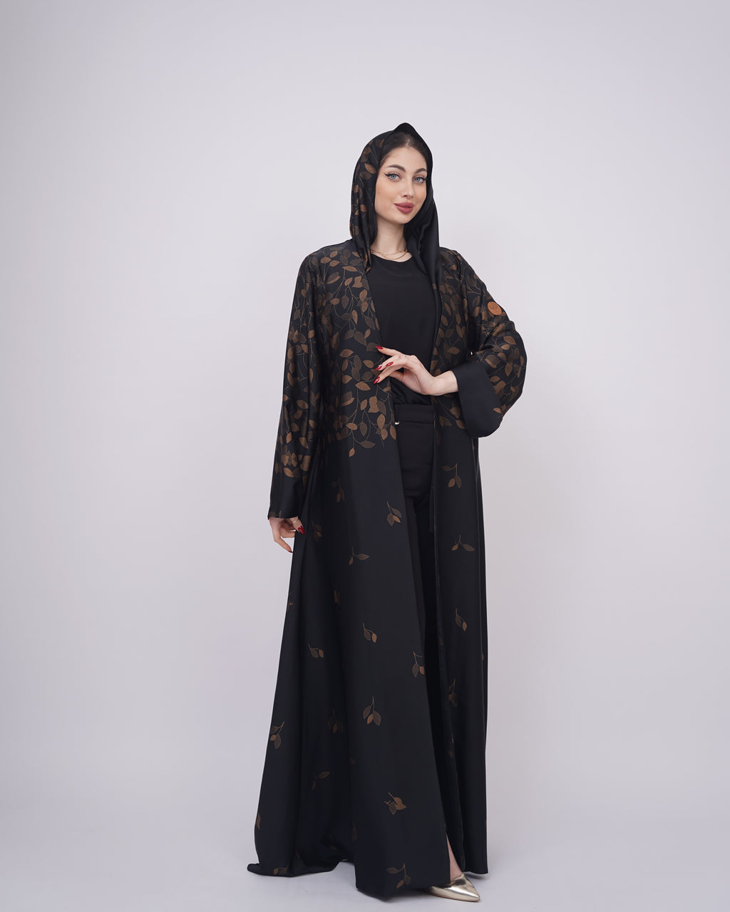 حرير ياباني بورق الشجر البرونزي