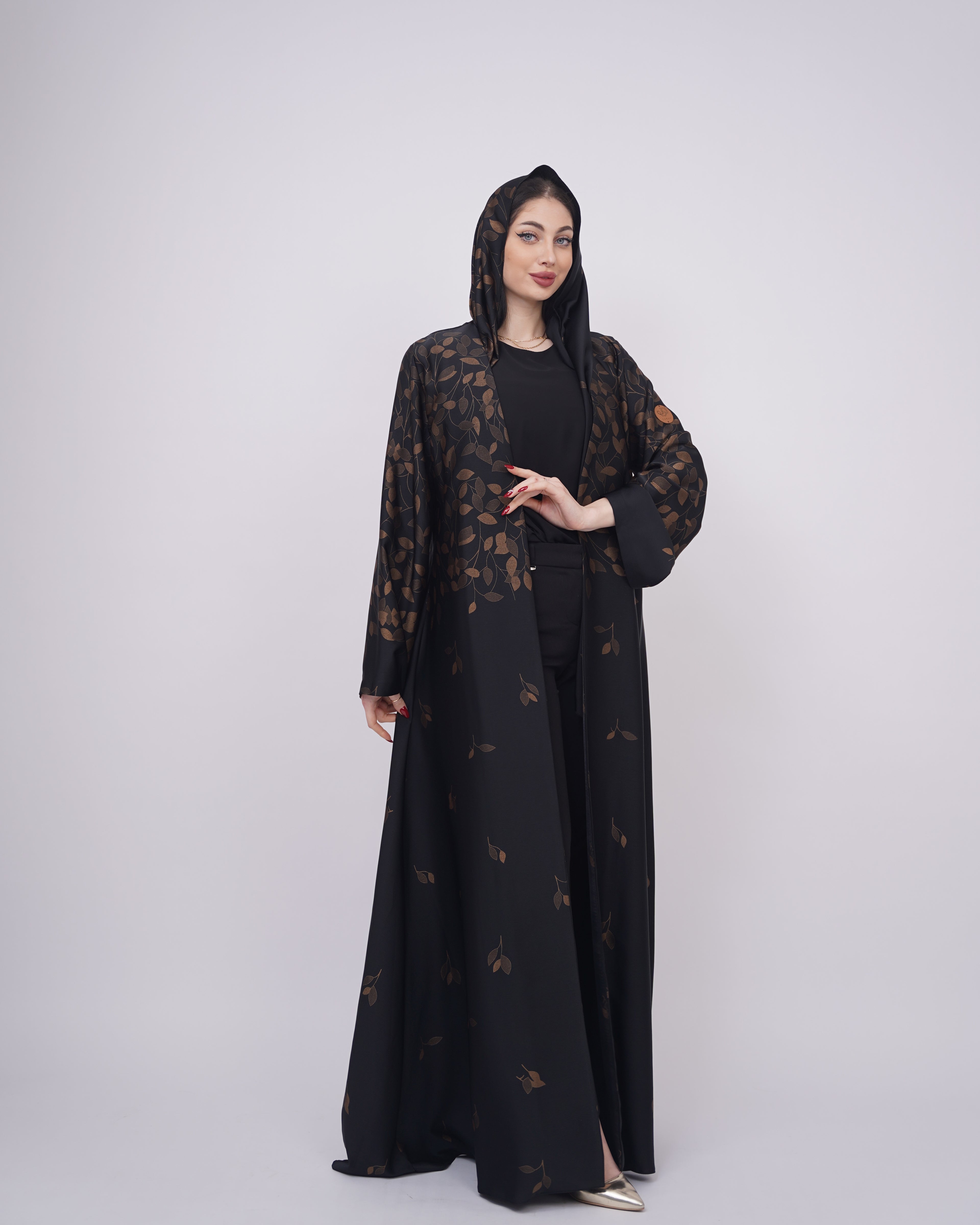 حرير ياباني بورق الشجر البرونزي