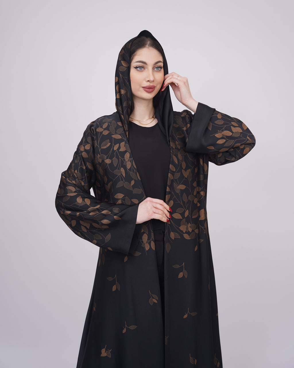 حرير ياباني بورق الشجر البرونزي