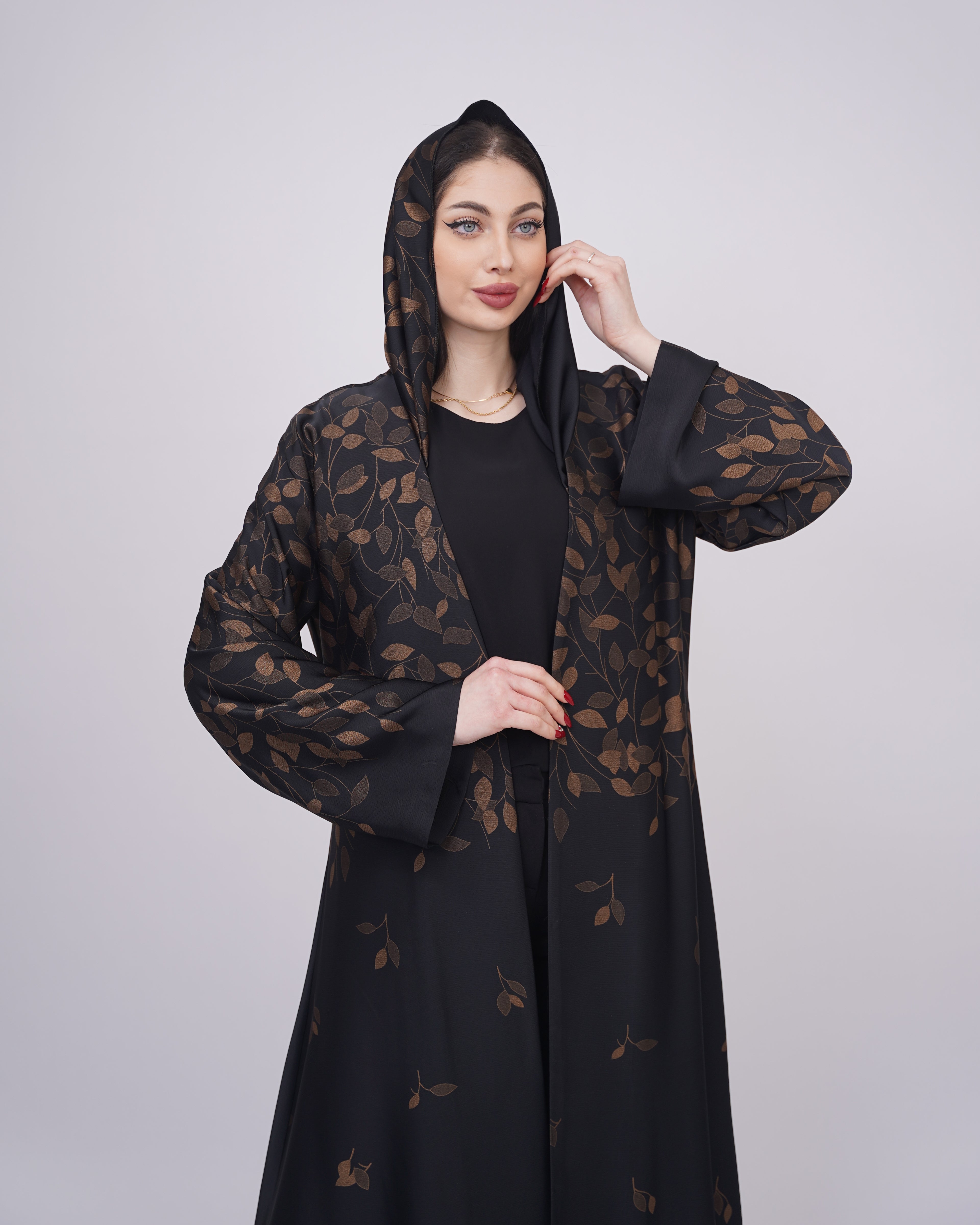 حرير ياباني بورق الشجر البرونزي