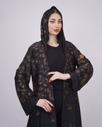 حرير ياباني بورق الشجر البرونزي 